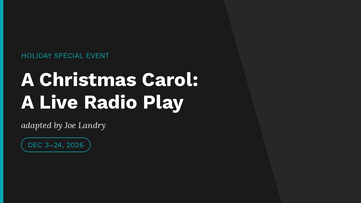 A Christmas Carol: A Live Radio Play