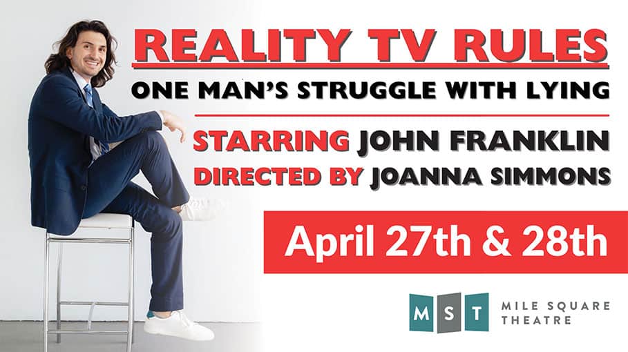 Comedian John Franklin stars in Reality TV Rules. Directed my Joanna Simmons